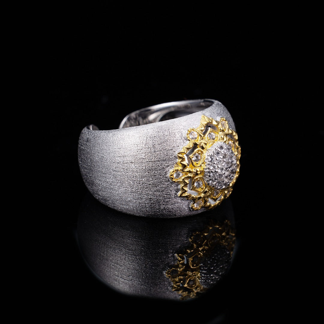Topas-Blumen-Seidenring 6191