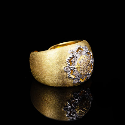 Topas-Blumen-Seidenring 6191
