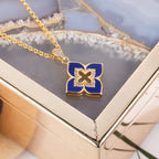 Blaue Kleeblatt-Sternenkette 6204