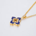 Blaue Kleeblatt-Sternenkette 6204