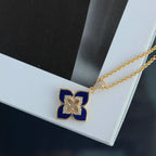 Blaue Kleeblatt-Sternenkette 6204