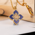 Blaue Kleeblatt-Sternenkette 6204