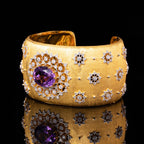 Natürliches Amethyst-Blumenarmband 6206