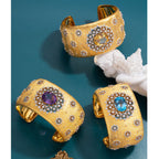 Natürliches Amethyst-Blumenarmband 6206