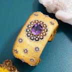 Natürliches Amethyst-Blumenarmband 6206