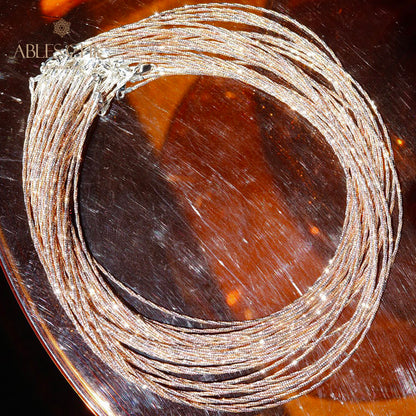 Dreifarbige geflochtene Halskette 6212