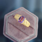 Natürlicher Kristall-Seidenring 6233