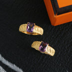 Natürlicher Kristall-Seidenring 6233