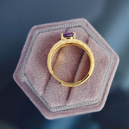 Natürlicher Kristall-Seidenring 6233