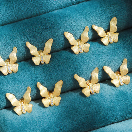 Stoffelement Schmetterling Ohrringe 6237