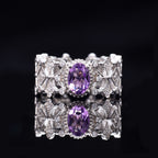 Filigranring mit floralem Laubsägewerk 6240