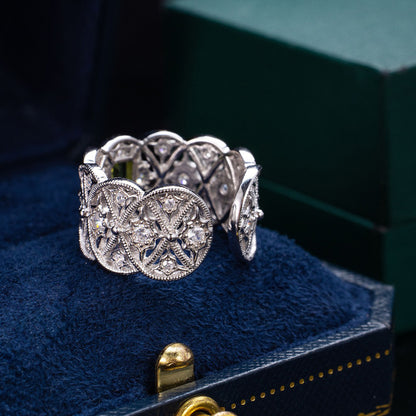 Filigraner Ring aus natürlichem Topasseil 6219