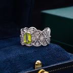 Filigraner Ring aus natürlichem Topasseil 6219