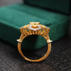Filigraner Kleeblatt-Blumenring 6303