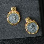 Römischer Münzanhänger mit Löwenrahmen 6339