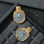Römischer Münzanhänger mit Löwenrahmen 6339