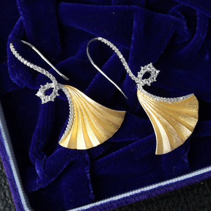 Seidige Ginkgo-Ohrringe 6442