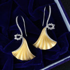 Seidige Ginkgo-Ohrringe 6442