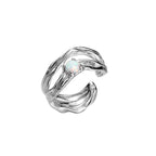 Opal Unregelmäßiger Ohrring E1134, 1 Stück