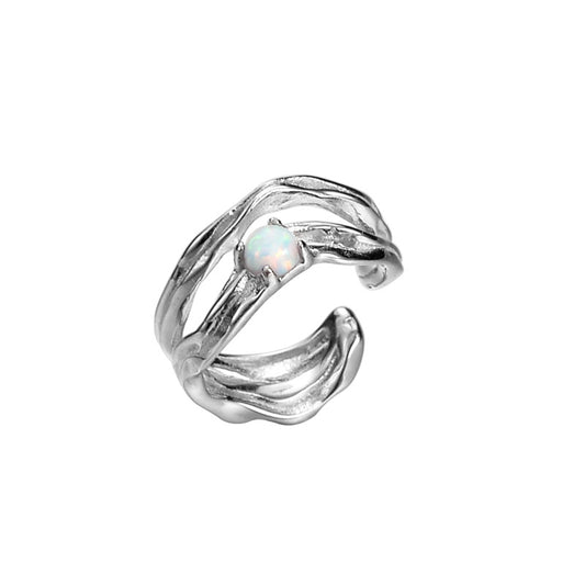 Opal Unregelmäßiger Ohrring E1134, 1 Stück