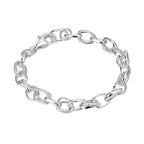 Strukturiertes Kabelkettenarmband B1029