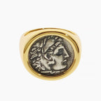 Hercules Coin Signet Ring