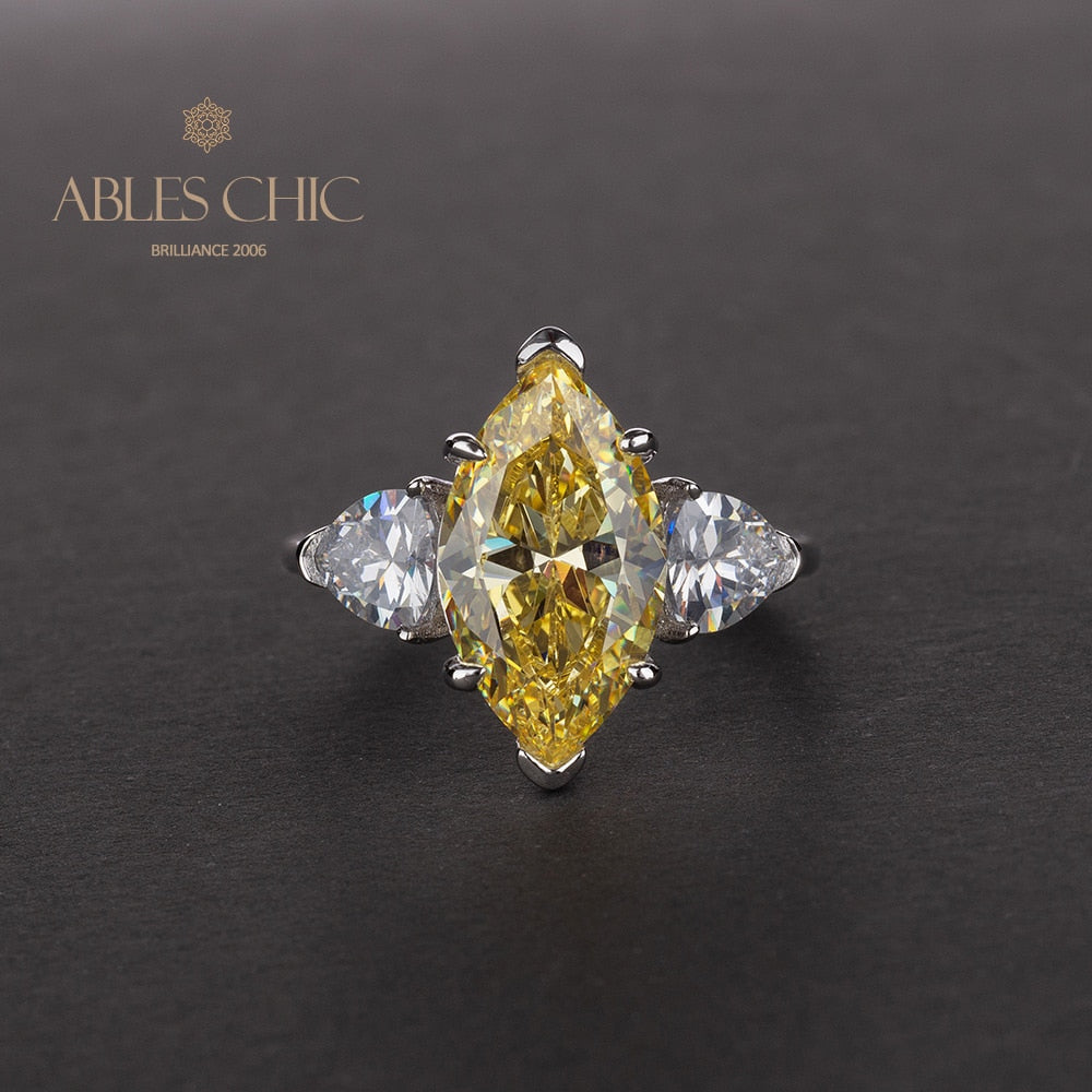 Diamant-Verlobungsring mit 3 Steinen R0313