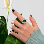 Labor Smaragd Blumenring R0883