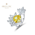 Offener Ring mit Marquise-Blume R1192