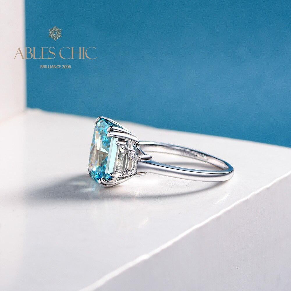 Aquamarin-Verlobungsring R1346