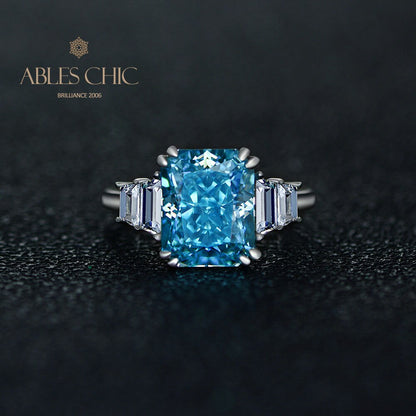 Aquamarin-Verlobungsring R1346