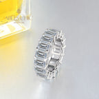 Länglicher Diamant-Ehering R0941