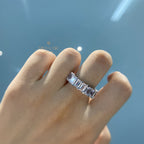 Länglicher Diamant-Ehering R0941