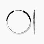 Inside-Out Moissanite Hoops