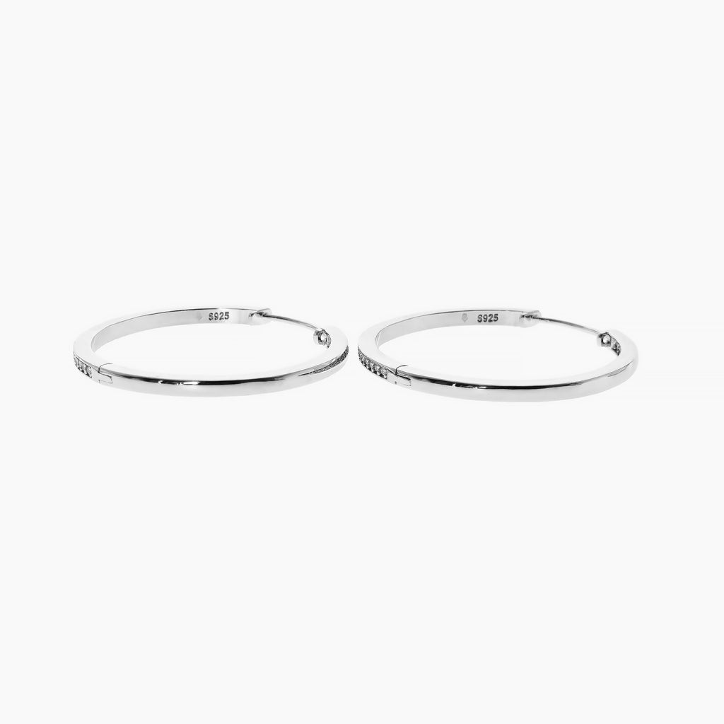 Inside-Out Moissanite Hoops