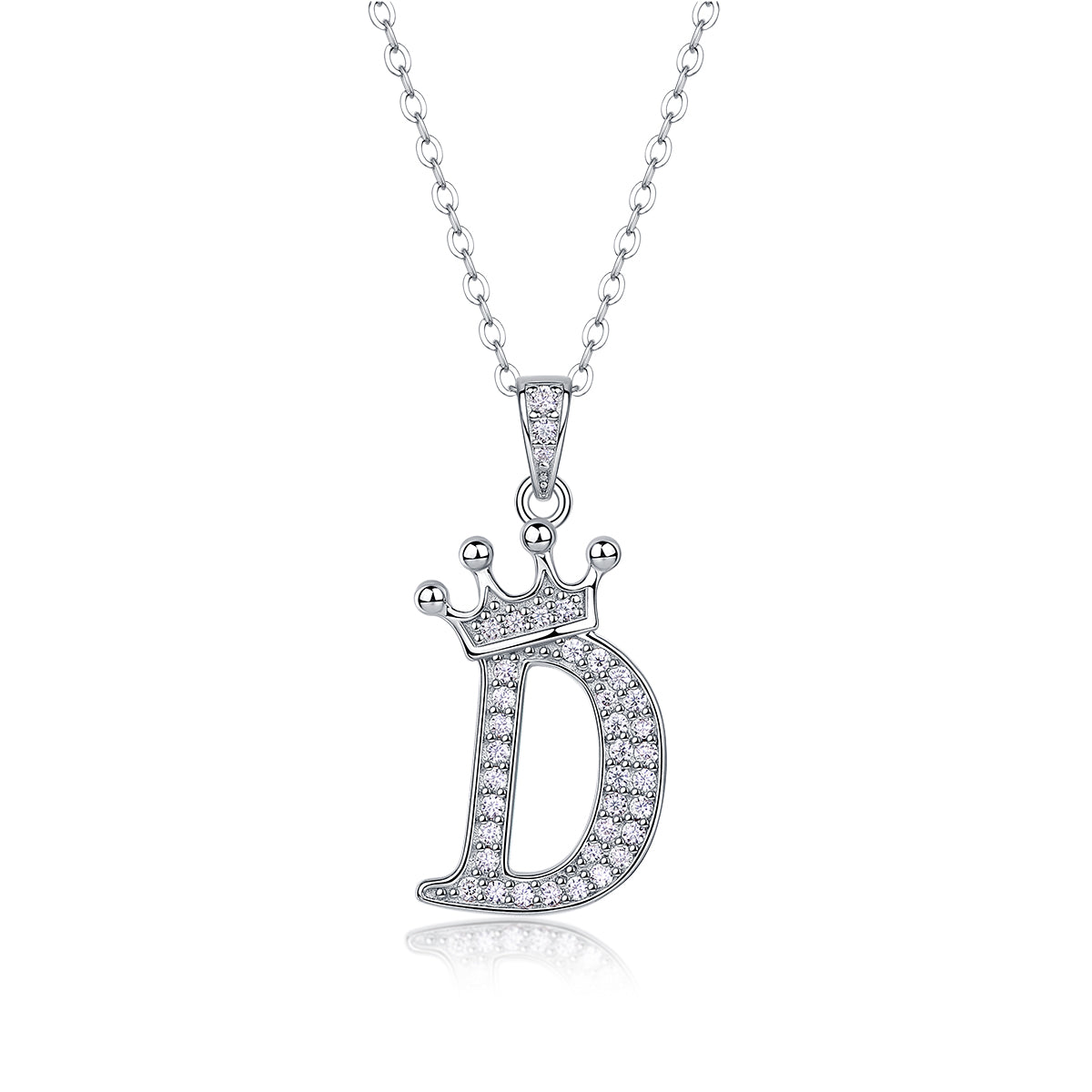 Crown Initials Pendant