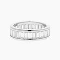 Baguette-Cut Moissanite Band