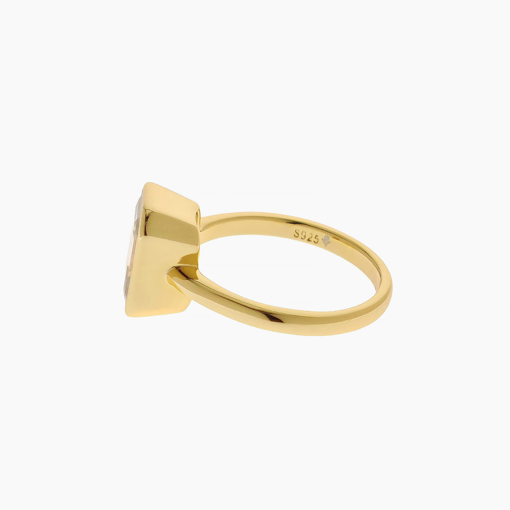 Emerald-Cut Moissanite Ring