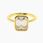 Emerald-Cut Moissanite Ring