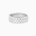Moissanite Orbit Wide Band