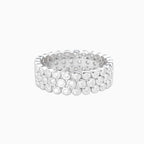 Moissanite Orbit Wide Band