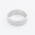 Moissanite Orbit Wide Band