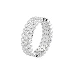 Moissanite Orbit Wide Band