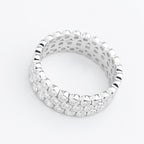 Moissanite Orbit Wide Band