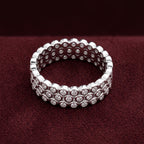 Moissanite Orbit Wide Band