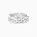 Mosaic Moissanite Layered Band
