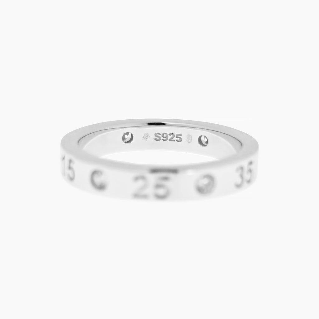 The Timeline Ring Milestone Band with Number Engraving