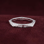 Pavé Faceted Prism Ring