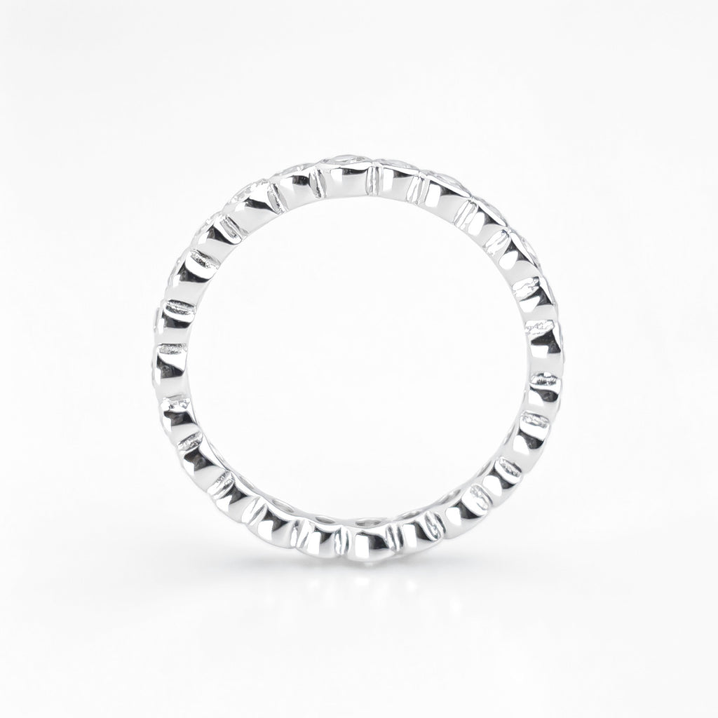 Bubble Glow Bezel Ring