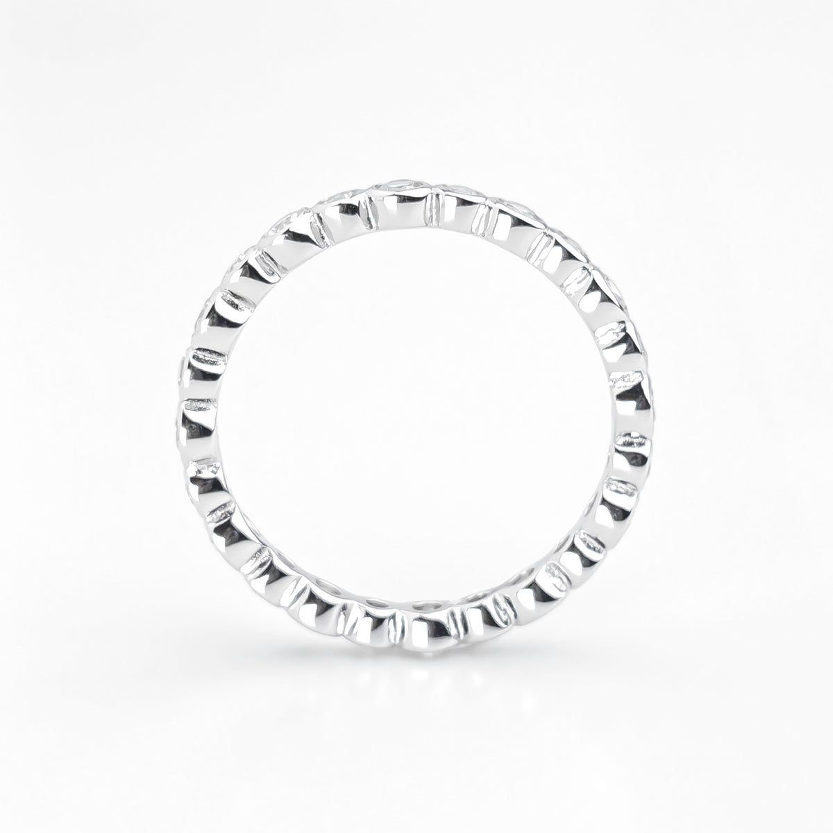 Bubble Glow Bezel Ring